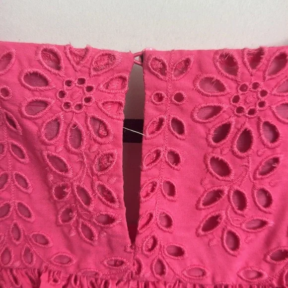 RHODE Mika eyelet blouse pink XS - Picture 12 of 14
